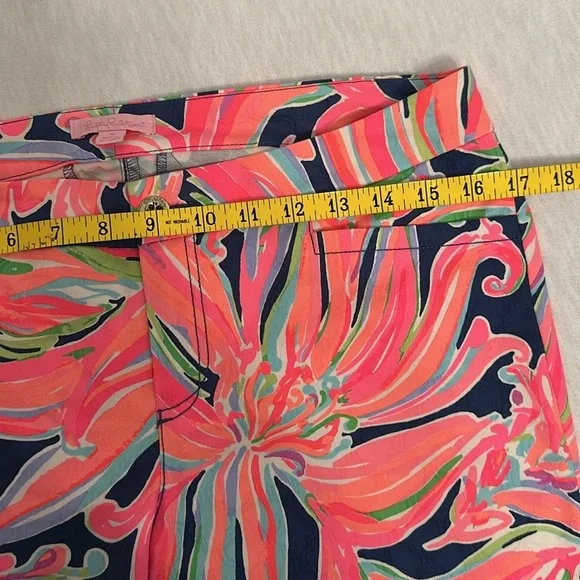 Lilly Pulitzer Kelly Ankle Pants in Resort Navy Banana Flambe Women’s Sz 8 - Picture 6 of 12